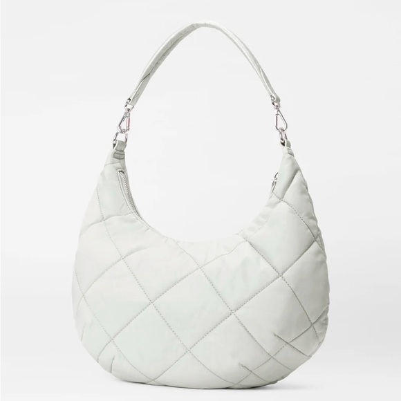 MZ Wallace Gray Quilted Shoulder Bag - Picture 8 of 9